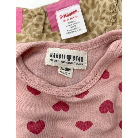 Baby Girl's Corduroy Jumper, 3 Body Suits, and 2 Leggings - Sizes 3-6 M & 6 M - Picture 10 of 12
